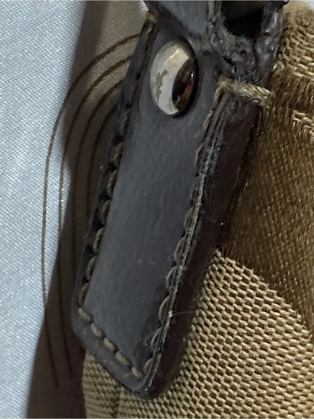 Coach Brown Signature Canvas and Suede Shoulder Bag